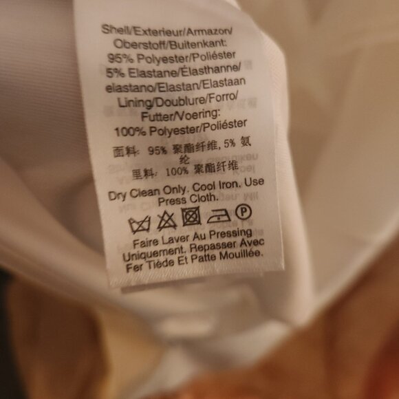 DKNY Cream Ruffle V-Neck Mini Dress size 14 NWT - Picture 6 of 9